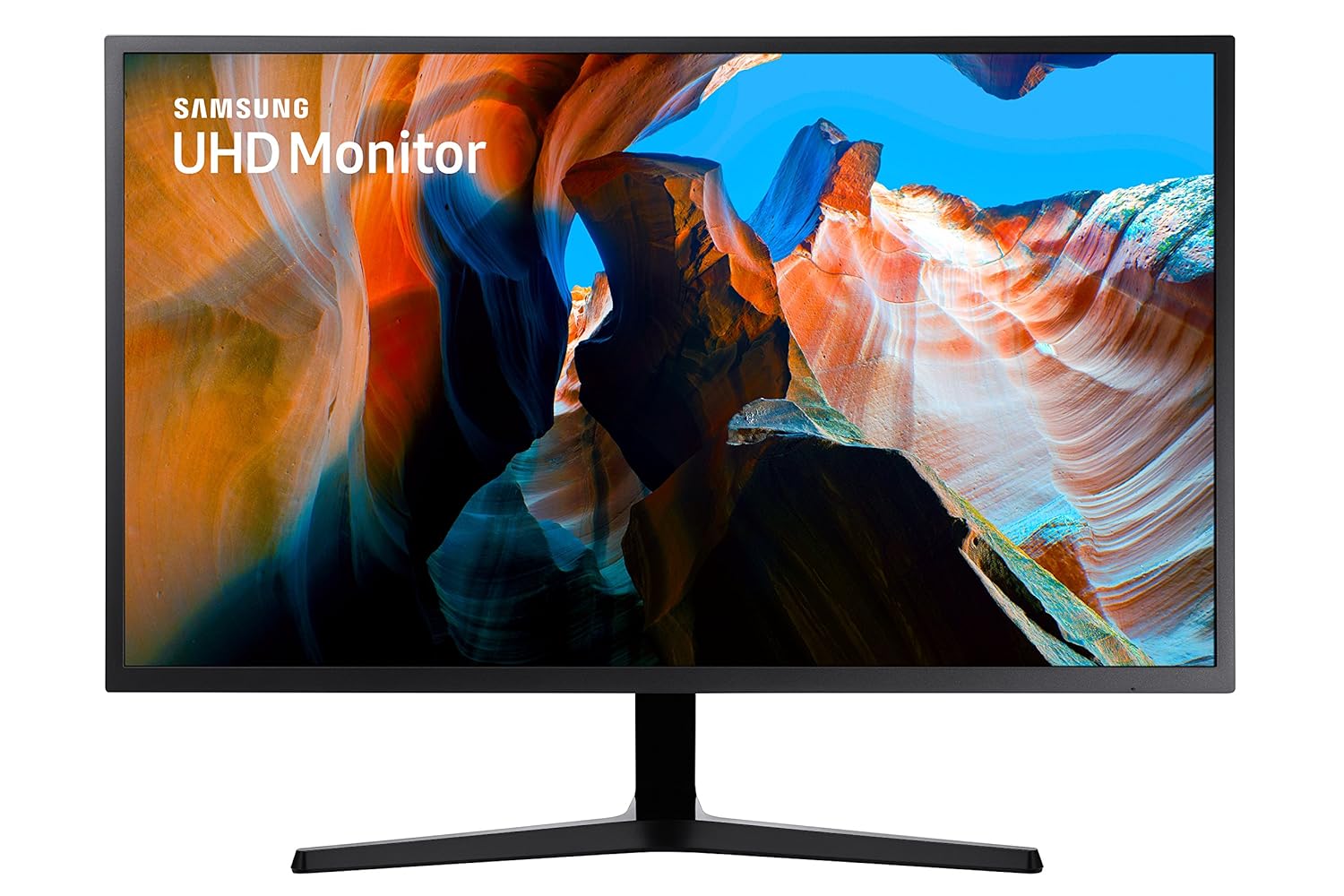 Samsung 32-inch(80.1cm) 4K UHD, Flat Monitor, 1 Billion Colors, PBP, Slim Bezels, AMD FreeSync (LU32J590UQWXXL, Dark Blue Gray)