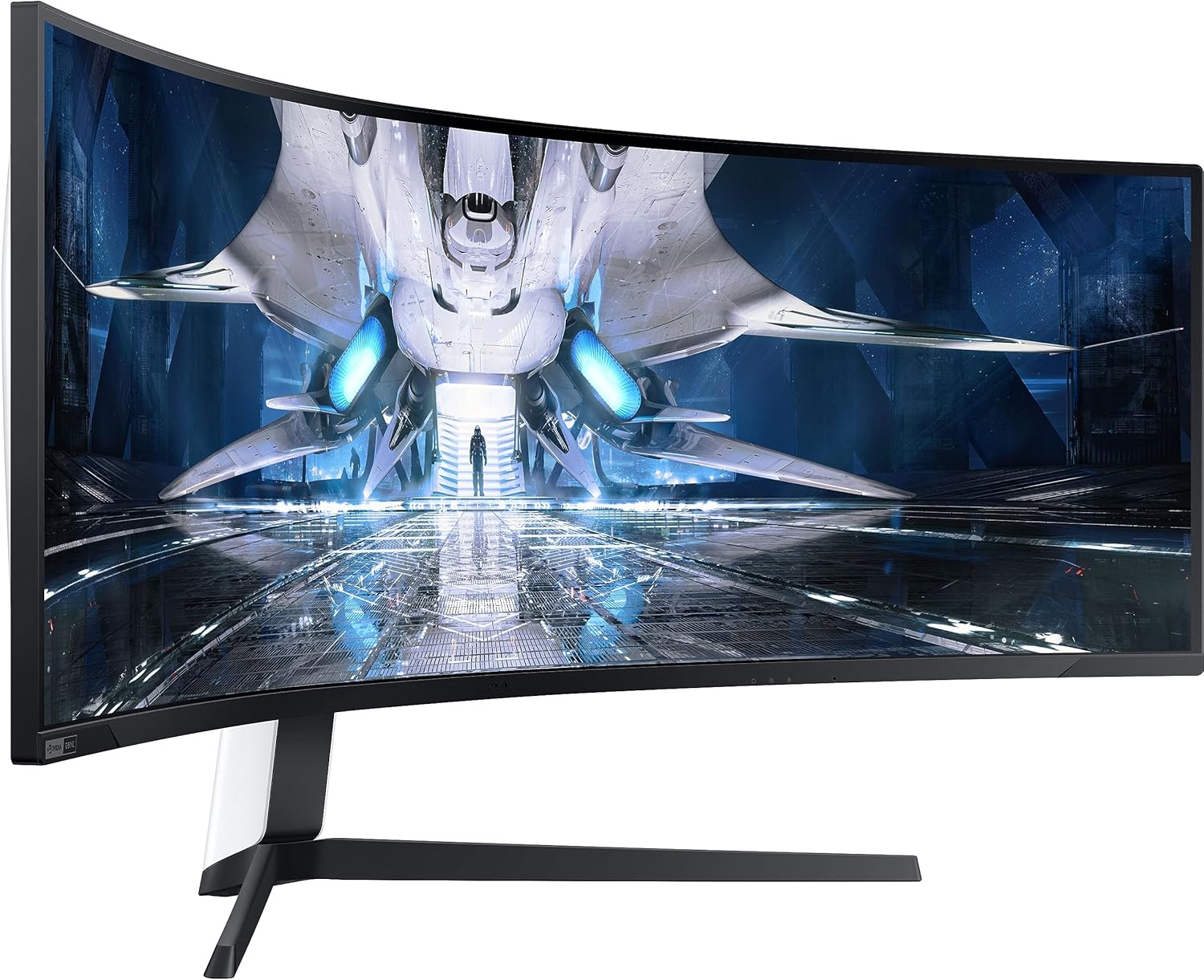 Samsung 49-inch(124.4cm) Odyssey Neo G9 Dual QHD, 240Hz, 1ms Curved Gaming Monitor, Quantum Mini-LED, HDR 2000, FreeSync Premium Pro (LS49AG950NWXXL, Black)