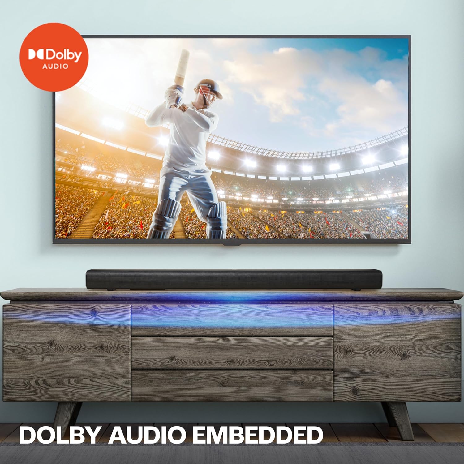 JBL Cinema SB510, Dolby Audio Soundbar with Built-in Subwoofer, 3.1 Channel, Center Channel for Superior Voice Clarity, HDMI eARC, Bluetooth & Optical Connectivity (200W) - Zapnet.in