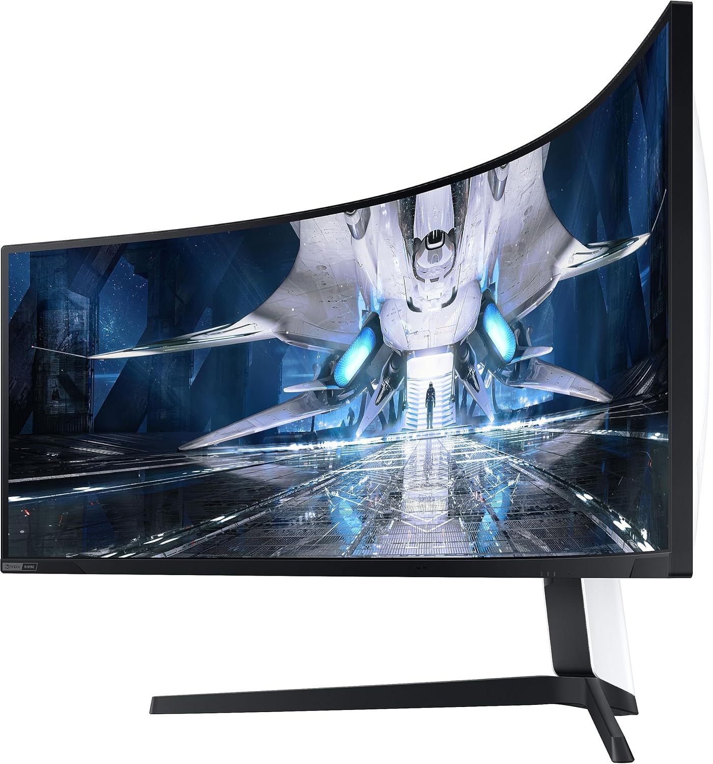 Samsung 49-inch(124.4cm) Odyssey Neo G9 Dual QHD, 240Hz, 1ms Curved Gaming Monitor, Quantum Mini-LED, HDR 2000, FreeSync Premium Pro (LS49AG950NWXXL, Black)