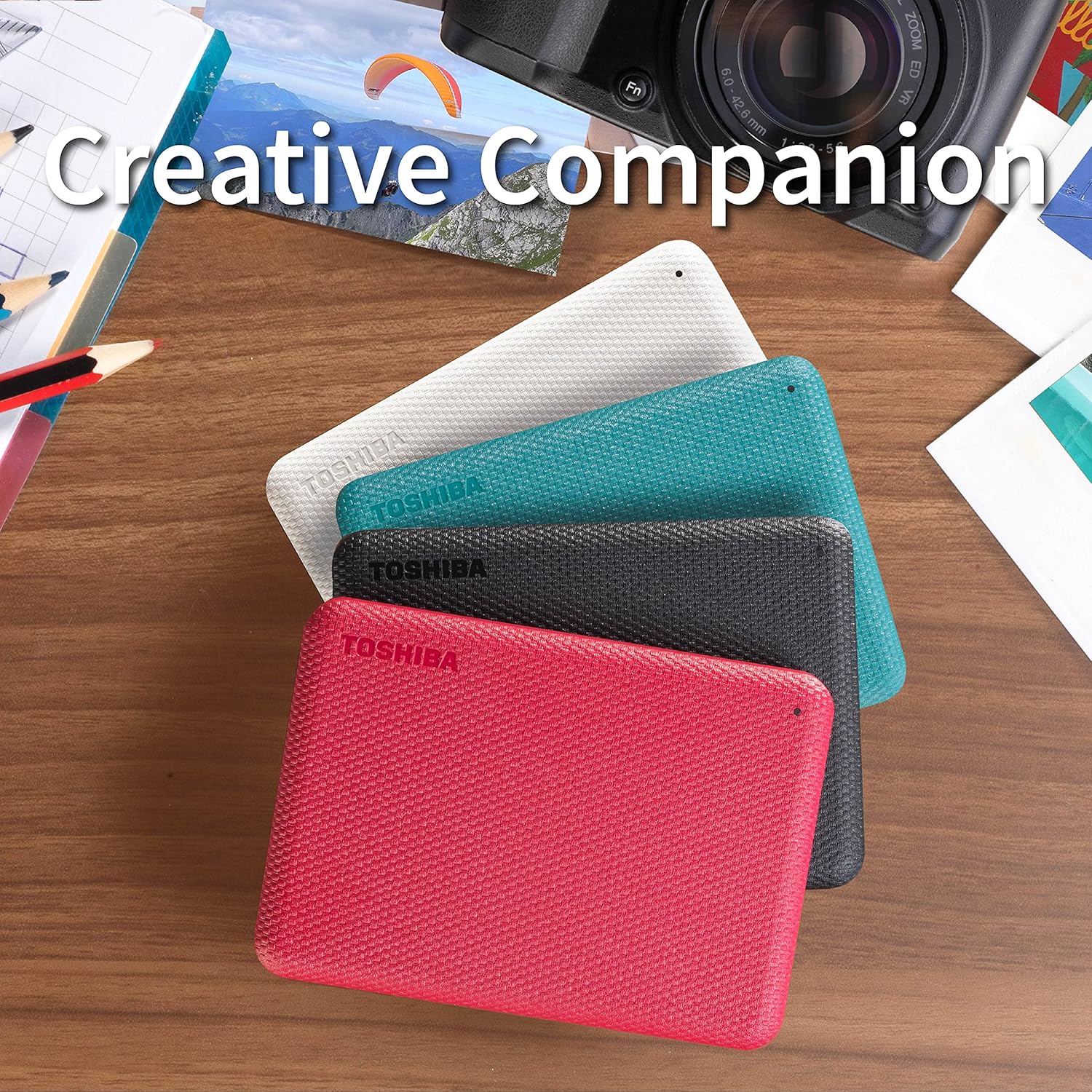 Toshiba Canvio Advance 1TB Portable External HDD, USB3.0 for PC Laptop Windows and Mac. 3 Years Warranty. External Hard Drive - Black