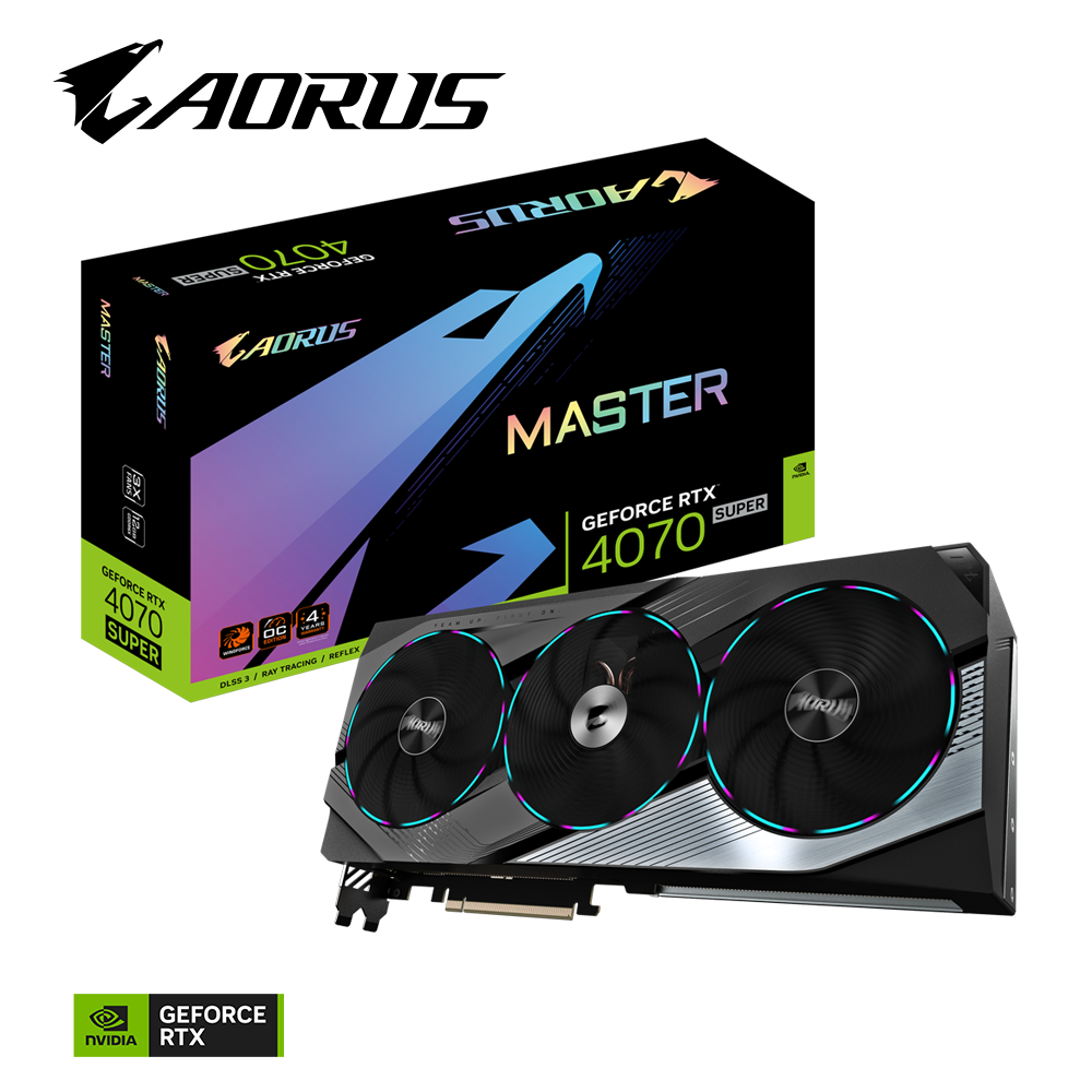 Gigabyte AORUS GeForce RTX™ 4070 SUPER MASTER 12G (GV-N407SAORUS M-12GD) - Zapnet.in