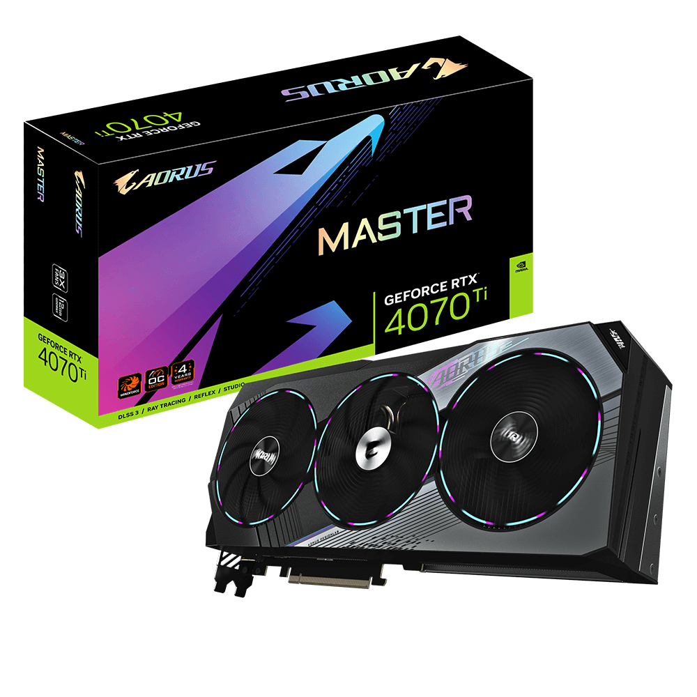 GIGABYTE Aorus Geforce RTX 4070 Ti Master 12G Graphics Card - Zapnet.in