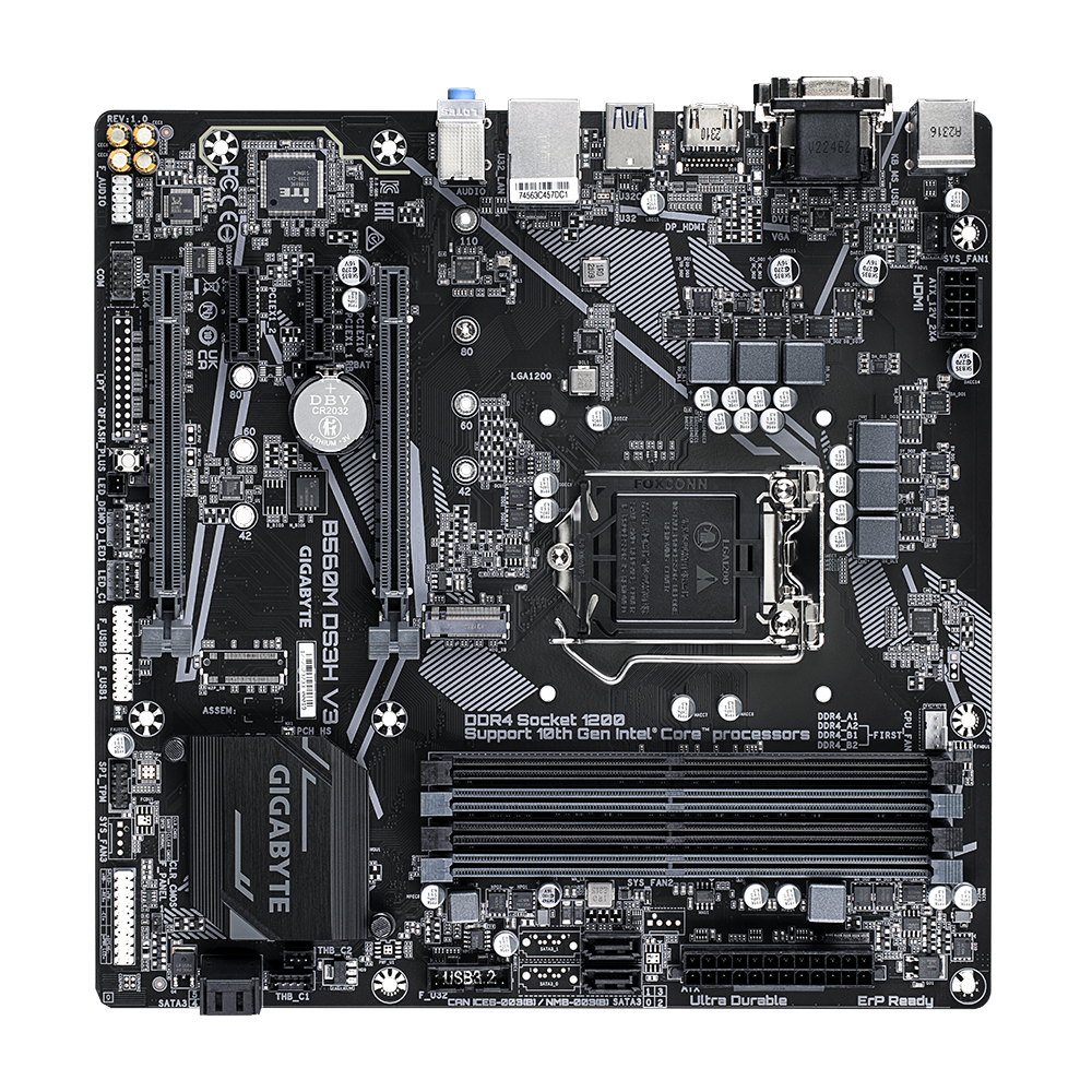 Gigabyte B560M DS3H V3 Motherboard