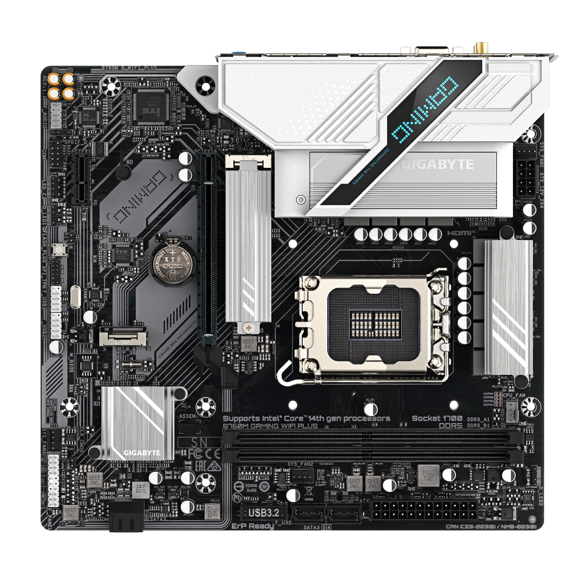 Gigabyte B760M GAMING WIFI PLUS Motherboard