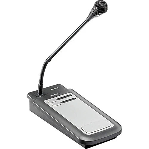 Bosch PLE-2CS 2-Zone Call Station Plena Tabletop Paging Microphone - Zapnet.in