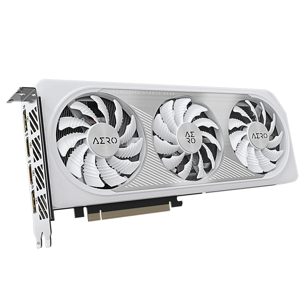 Gigabyte Geforce RTX 4060 Aero Oc 8G Graphics Card, 3X Windforce Fans, 8Gb 128-Bit Gddr6, Gv-N4060Aero Oc-8Gd Video Card - Pci_E - Zapnet.in