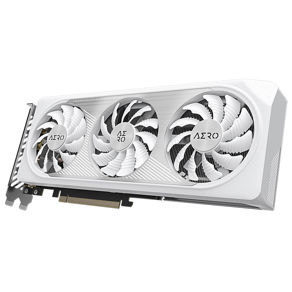 Gigabyte Geforce RTX 4060 Aero Oc 8G Graphics Card, 3X Windforce Fans, 8Gb 128-Bit Gddr6, Gv-N4060Aero Oc-8Gd Video Card - Pci_E - Zapnet.in