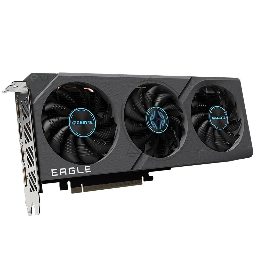 GIGABYTE Geforce RTX 4060 Eagle Oc 8G Graphics Card, 3X Windforce Fans, 8Gb 128-Bit Gddr6, Gv-N4060Eagle Oc-8Gd Video Card, pci_e_x16 - Zapnet.in