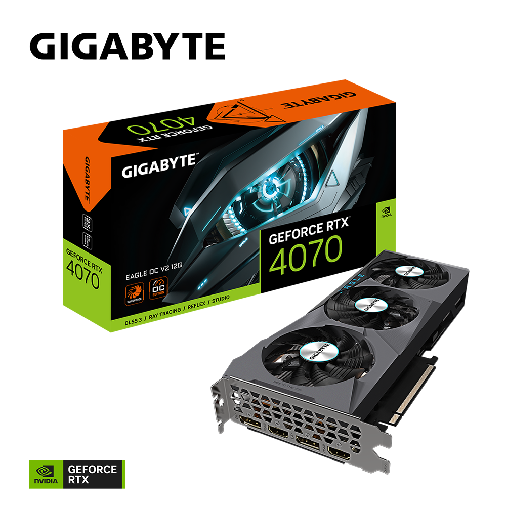 GIGABYTE GeForce RTX 4070 Eagle OC V2 (GV-N4070EAGLE OC-12GD / V2) - Zapnet.in