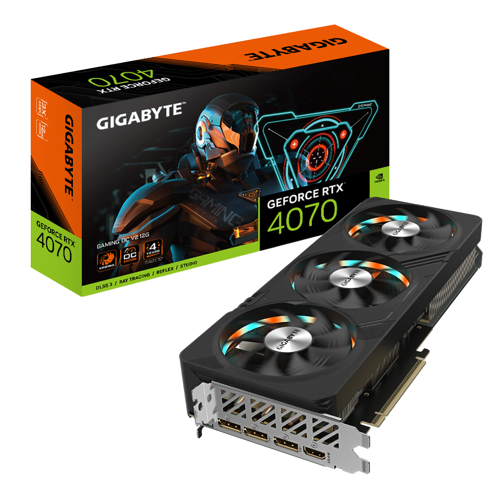 GIGABYTE GeForce RTX 4070 Gaming OC V2 12G Graphics Card (GV-N4070GAMING OC-12GD / V2) - Zapnet.in