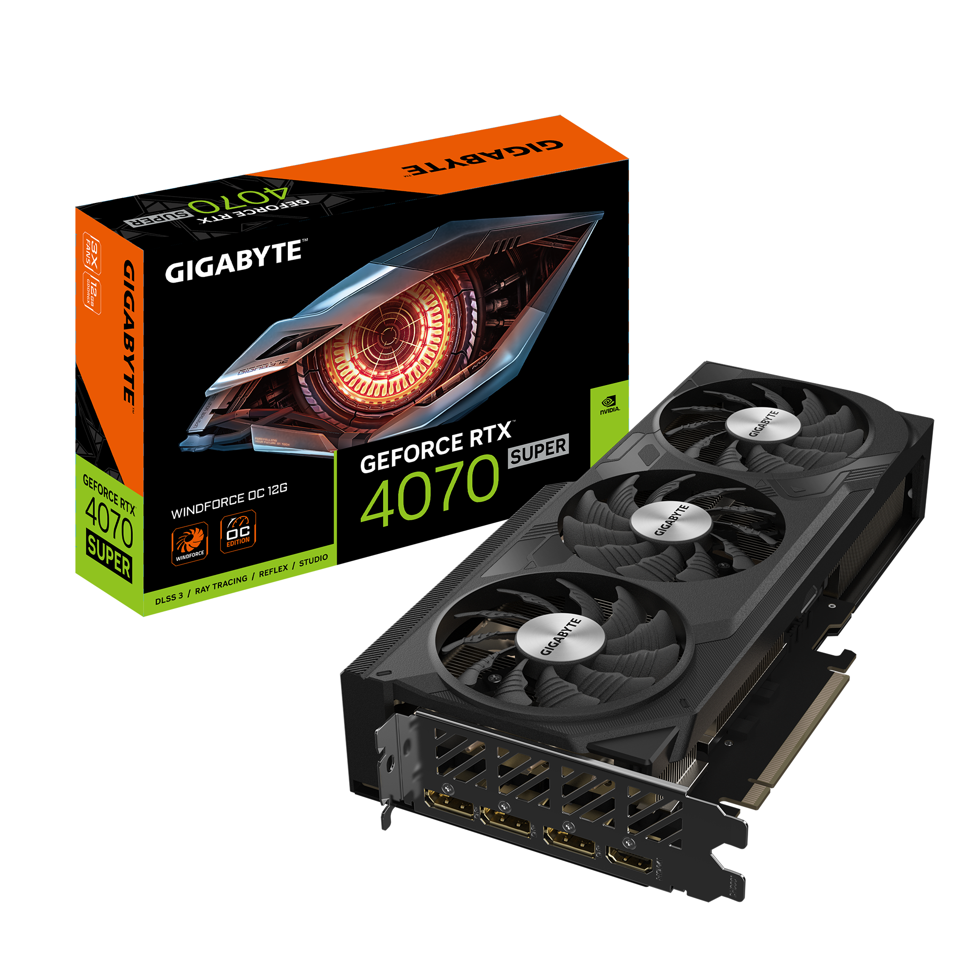 GIGABYTE Geforce RTX 4070 Super Windforce Oc 12G Graphics Card (GV-N407SWF3OC-12GD) - Zapnet.in