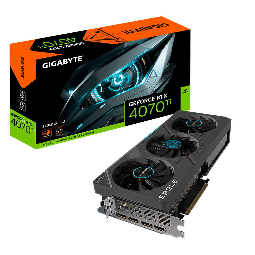 Gigabyte Geforce RTX 4070 Ti Eagle OC 12G Graphics Card (GV-N407TEAGLE OC-12GD) - Zapnet.in