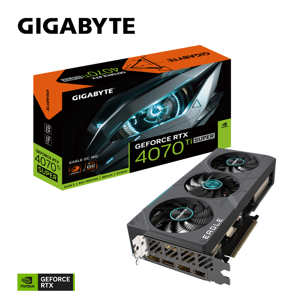 Gigabyte GeForce RTX™ 4070 Ti SUPER EAGLE OC 16G (GV-N407TSEAGLE OC-16GD) - Zapnet.in