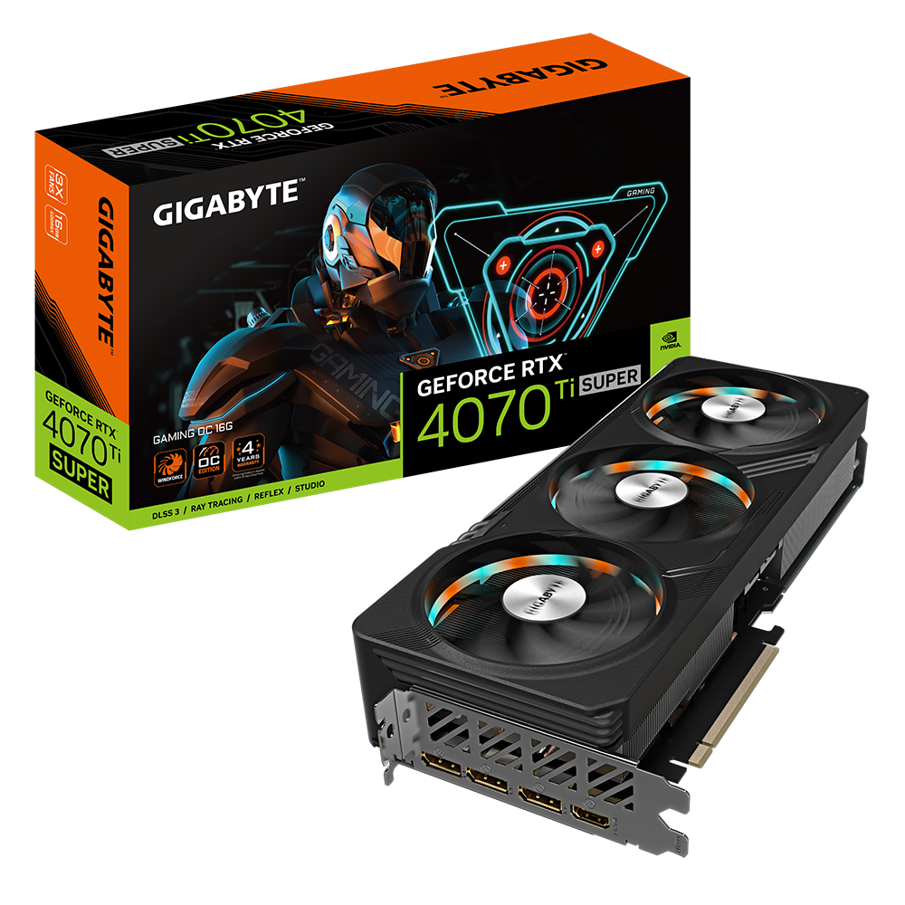 Gigabyte GeForce RTX™ 4070 Ti SUPER GAMING OC 16G Graphics Card (GV-N407TSGAMING OC-16GD) - Zapnet.in