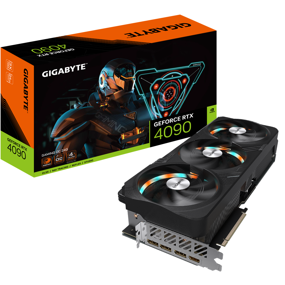 GIGABYTE GeForce RTX 4090 Gaming OC 24G Graphics Card, 3X Wind Force Fans, 24GB 384-Bit GDDR6X, GV-N4090GAMING OC-24GD Video Card Pci_e_x16