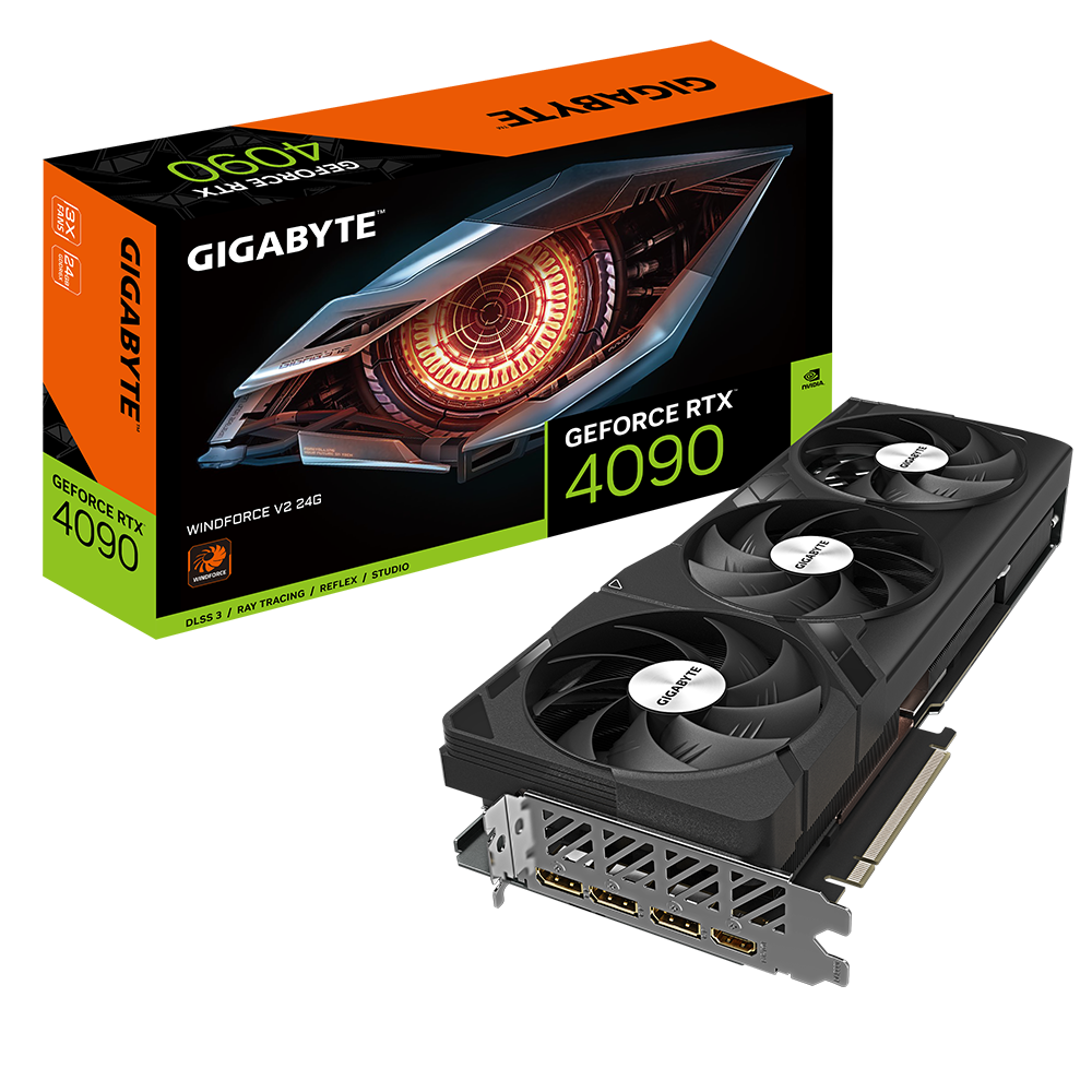 Gigabyte GeForce RTX 4090 WINDFORCE V2 24GD-T (Triple Fan) - Zapnet.in