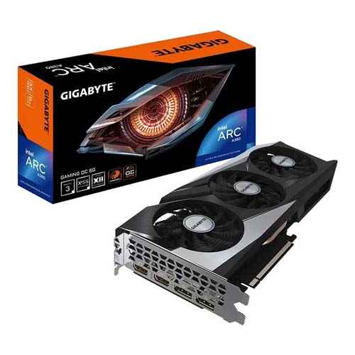 Gigabyte Intel Arc A380 GAMING OC 6G 6GB GDDR6 Graphics Card GV-IA380GAMING OC-6GD