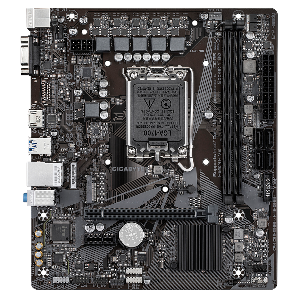 GIGABYTE H610I (H610/ Intel/Lga 1700/ Mini ITX / DDR5/ Single M.2/ Pcie 4.0/ USB 3.2 Gen1/ Intel GBe LAN Chip/Motherboard) - Zapnet.in