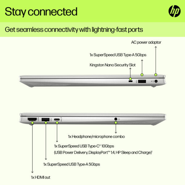 HP Pavilion 15-eg3018TU Laptop (13th Gen Core i5/ 16GB/ 1TB SSD/ Win11 Home) - Zapnet.in