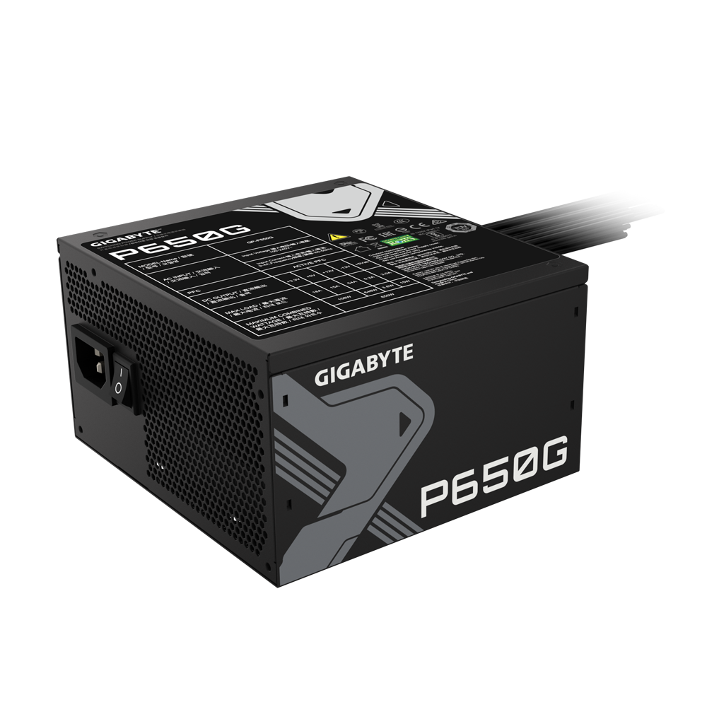 Gigabyte P650G 80+ Gold Certified Power Supply (650W) - Zapnet.in