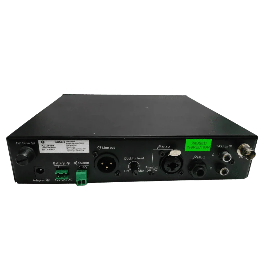 Bosch PLE-1MP30-IN 30w Portable Mixer Amplifier - Zapnet.in