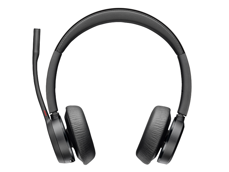 Poly Voyager 4320-M Microsoft Teams Certified Headset +BT700 dongle +Charging Stand (77Z32AA) - Zapnet.in