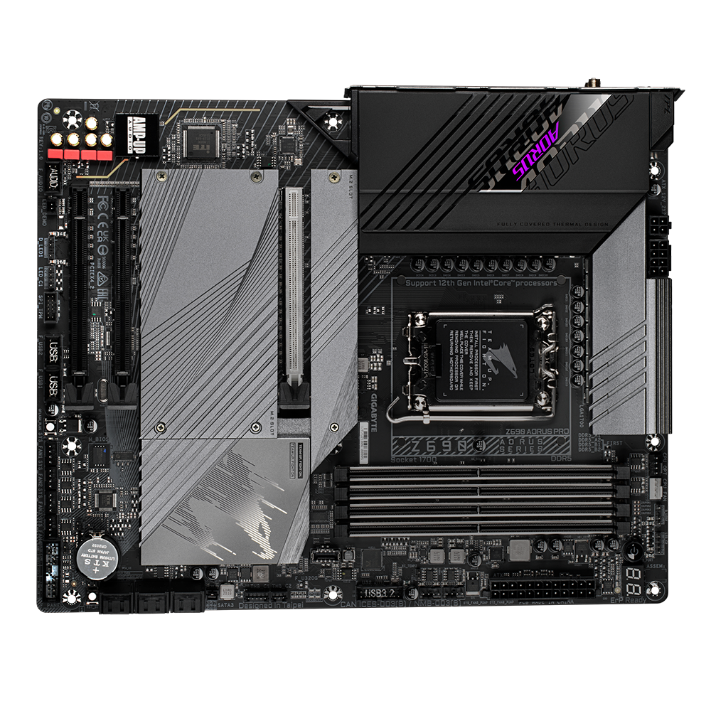 GIGABYTE Z690 AORUS PRO DDR5 (LGA 1700/ Intel Z690/ ATX/ DDR5/ Quad M.2/ PCIe 5.0/ USB 3.2 Gen2X2 Type-C/ WiFi 6/ 2.5GbE LAN/ Gaming Motherboard)