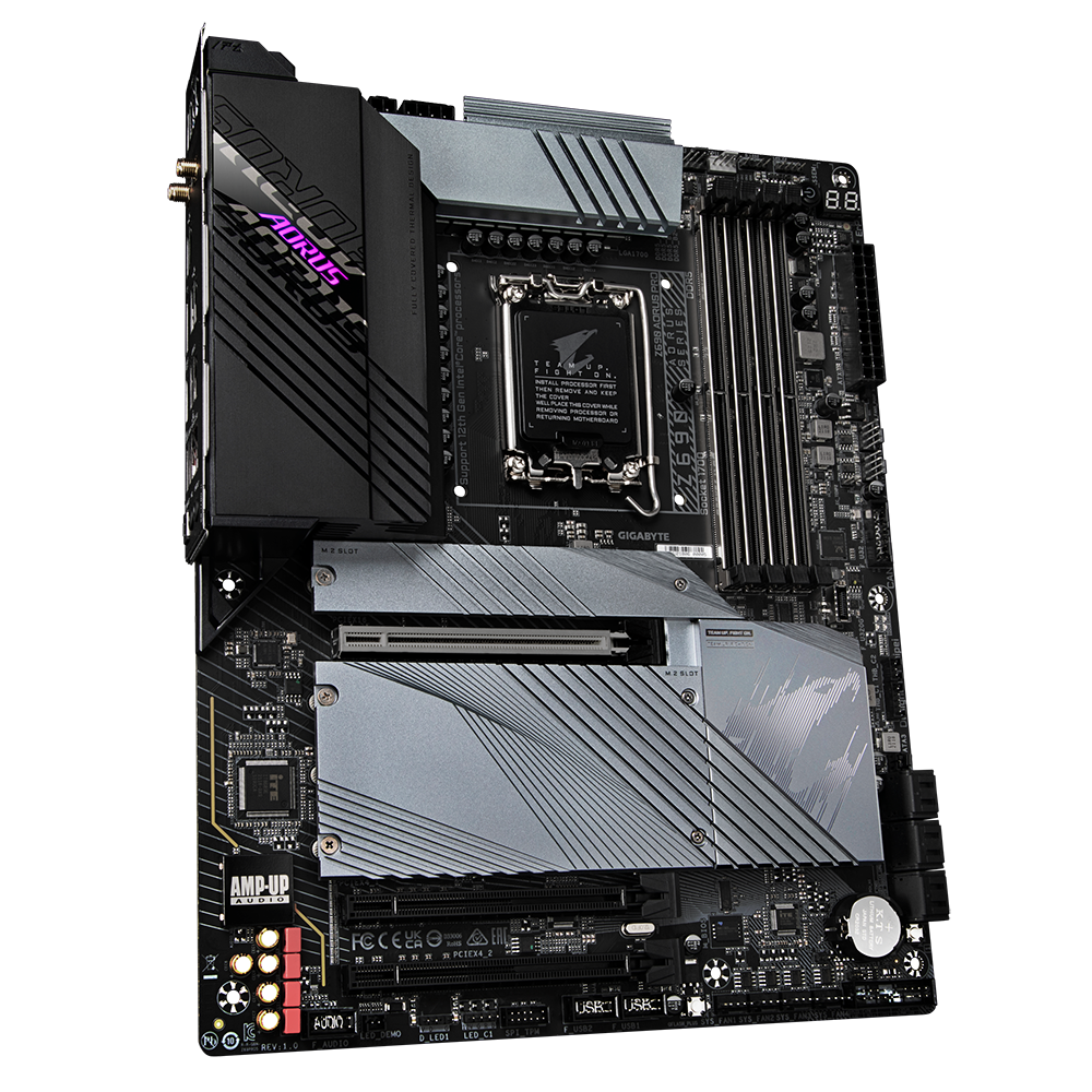 GIGABYTE Z690 AORUS PRO DDR5 (LGA 1700/ Intel Z690/ ATX/ DDR5/ Quad M.2/ PCIe 5.0/ USB 3.2 Gen2X2 Type-C/ WiFi 6/ 2.5GbE LAN/ Gaming Motherboard)