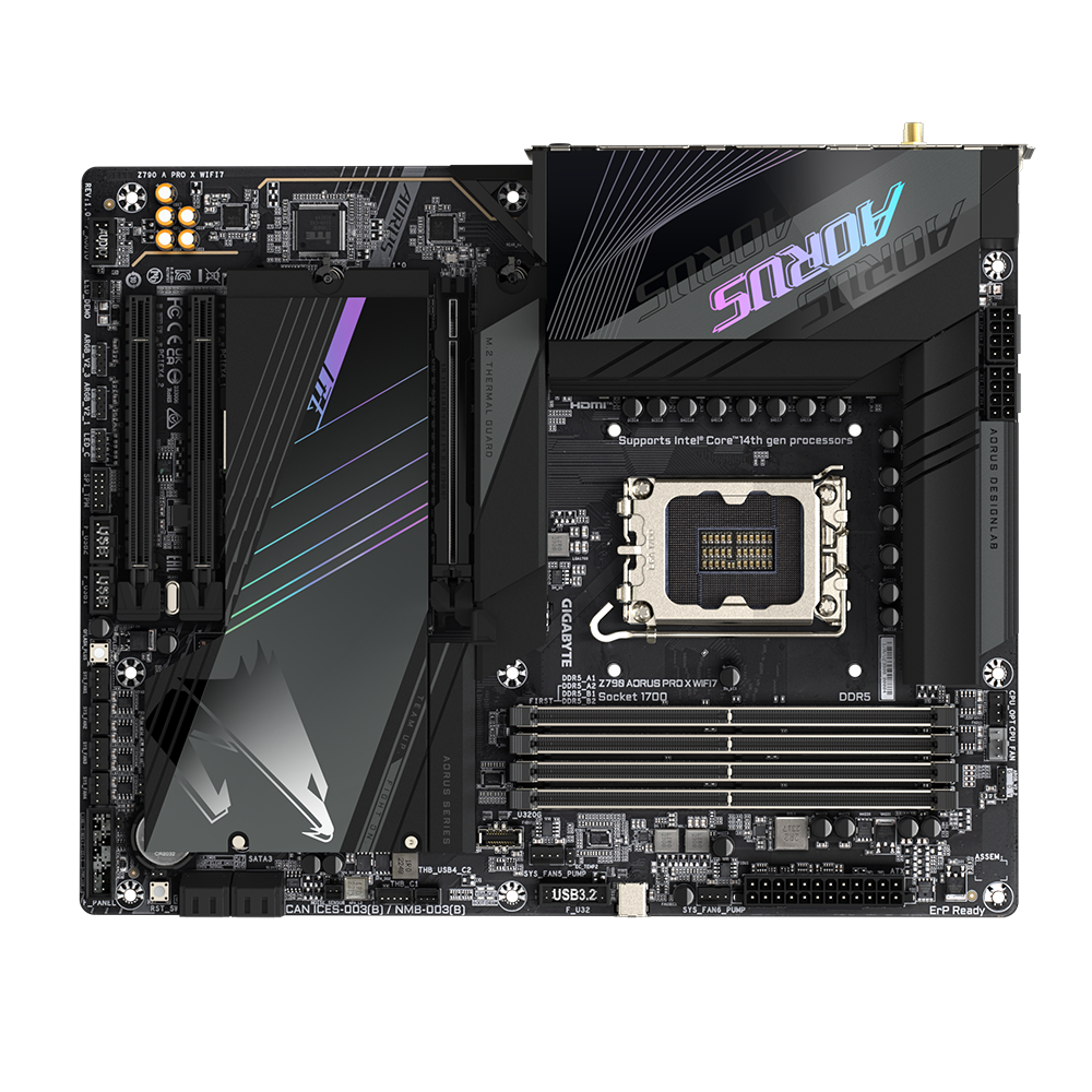 GIGABYTE ATX DDR5 Z790 A Pro X Wi-Fi7 Motherboard - Zapnet.in