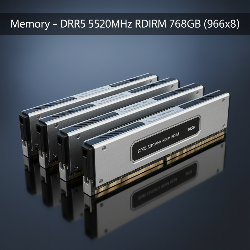 Memory – DDR5 RDIMM 768GB