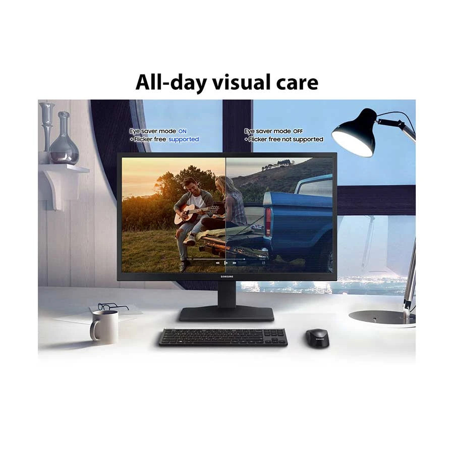 Samsung 48.26 cm (19 inch) HD VA Panel Monitor (LS19A330NHWXXL) (Response Time: 6 ms, 60 Hz Refresh Rate) - Zapnet.in