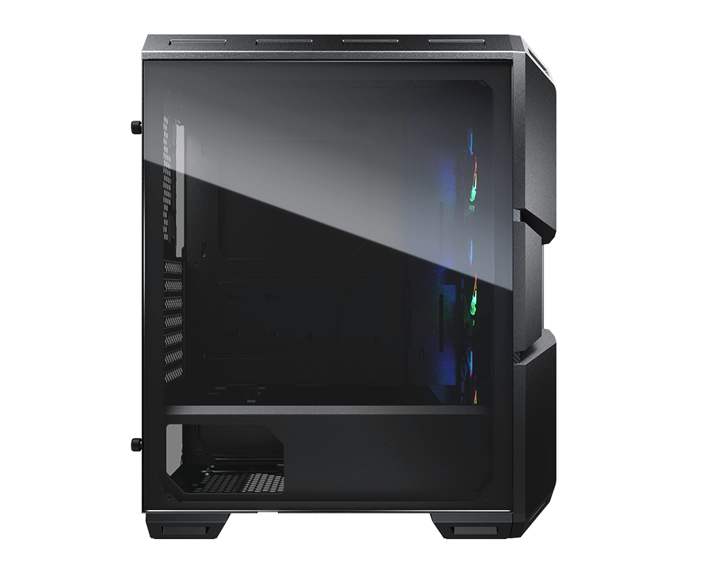 Cougar MX440 Mesh RGB Powerful Airflow and Compact Mid-Tower Case with Tempered Glass and 3x ARGB Fans - Zapnet.in
