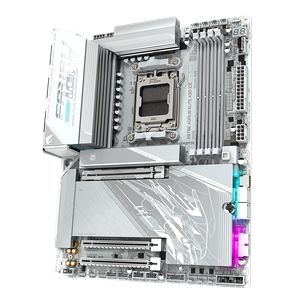 GIGABYTE X870E AORUS ELITE X3D ICE AMD AM5 ATX Motherboard - detail view