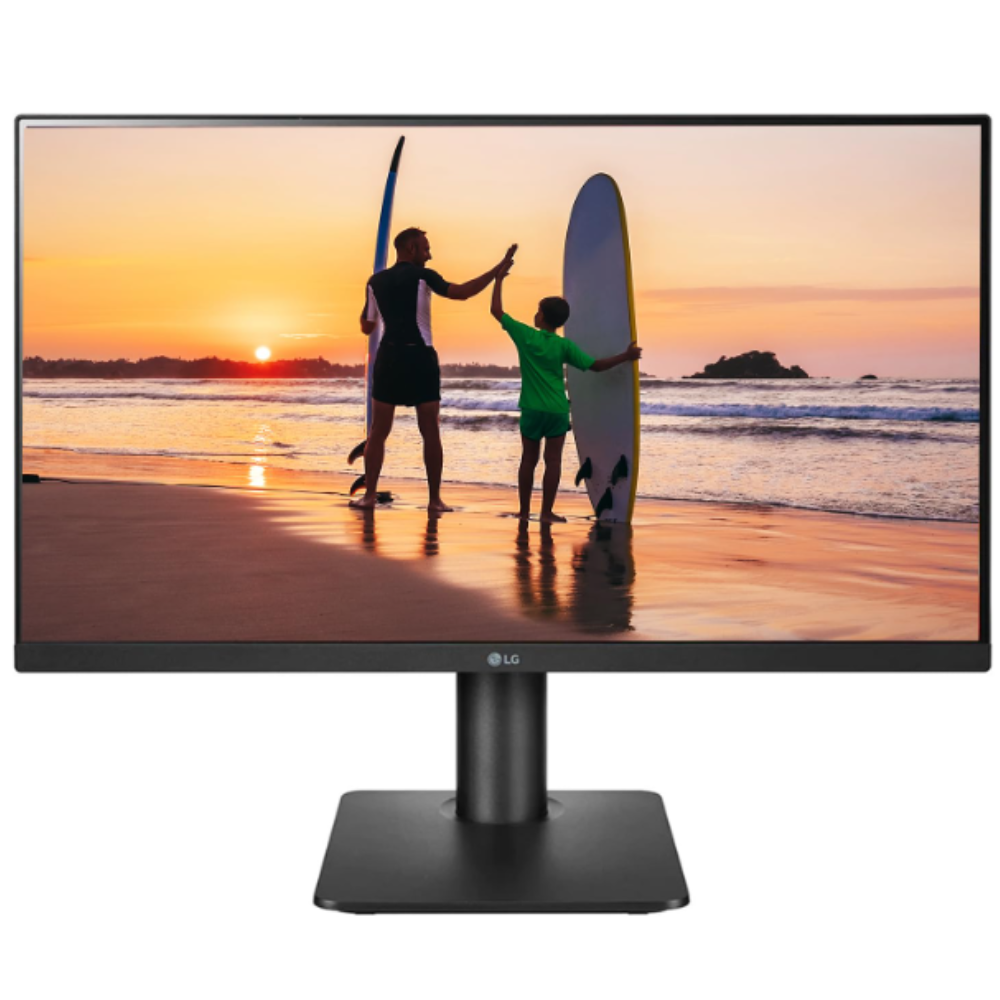 LG 24 inch (60.4 cm) IPS FHD (1920 x 1080 Pixels), Height Adjust, Display Port, HDMI, AMD FreeSync, 75 Hz Refresh, Black Color - 24MP450 - Zapnet.in