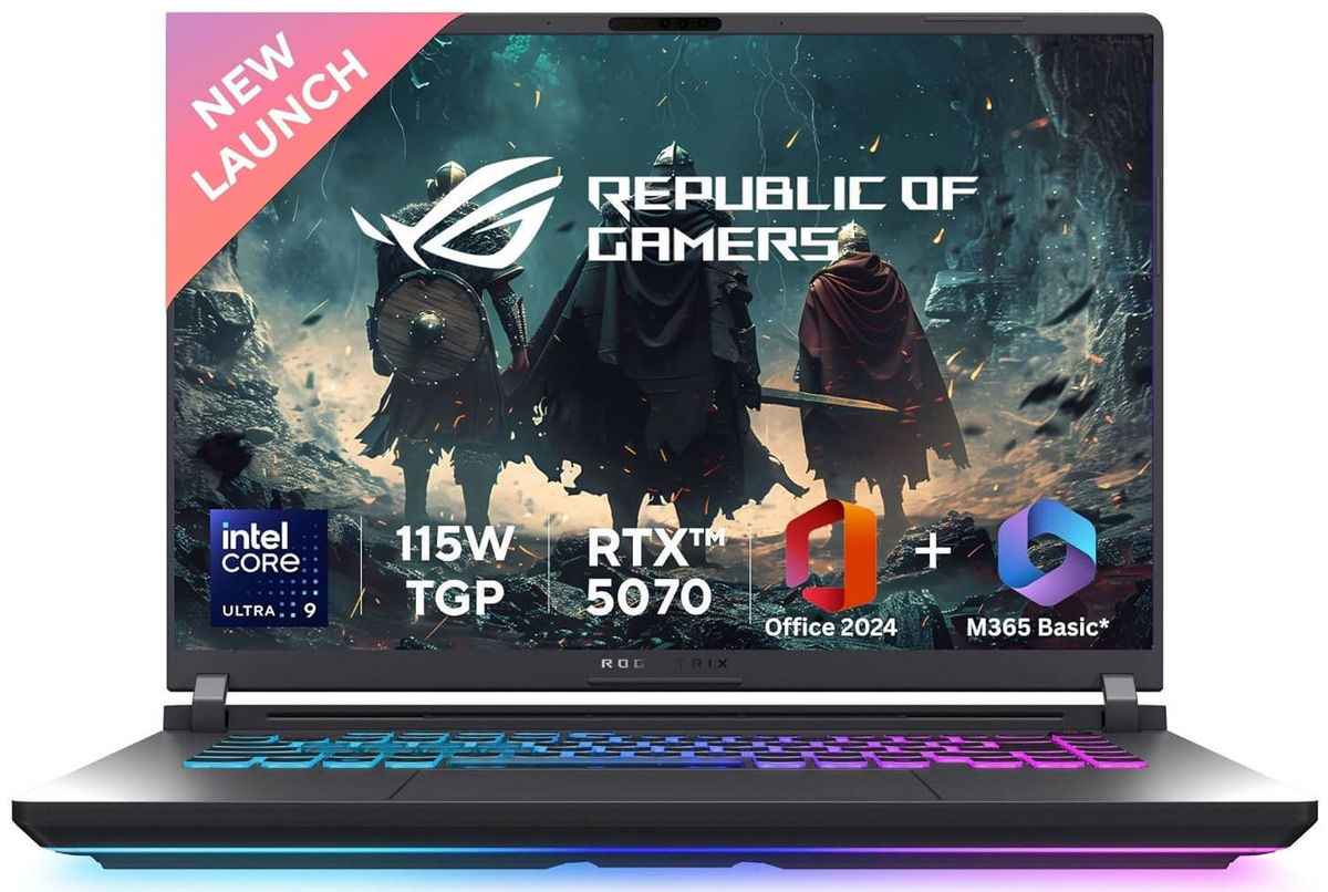 ASUS ROG Strix G16 (Intel Core Ultra 7 255HX, RTX 5060, 16GB, 1TB SSD) - G615LM-TS268WS