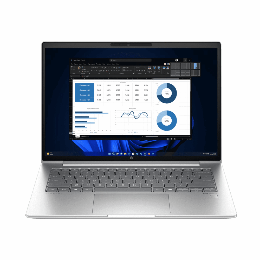 HP ProBook 4G1i Business Laptop (DC0D9AT) – Intel Core Ultra 7-255H, 16GB RAM, 512GB SSD, 14" FHD, Win 11 Pro