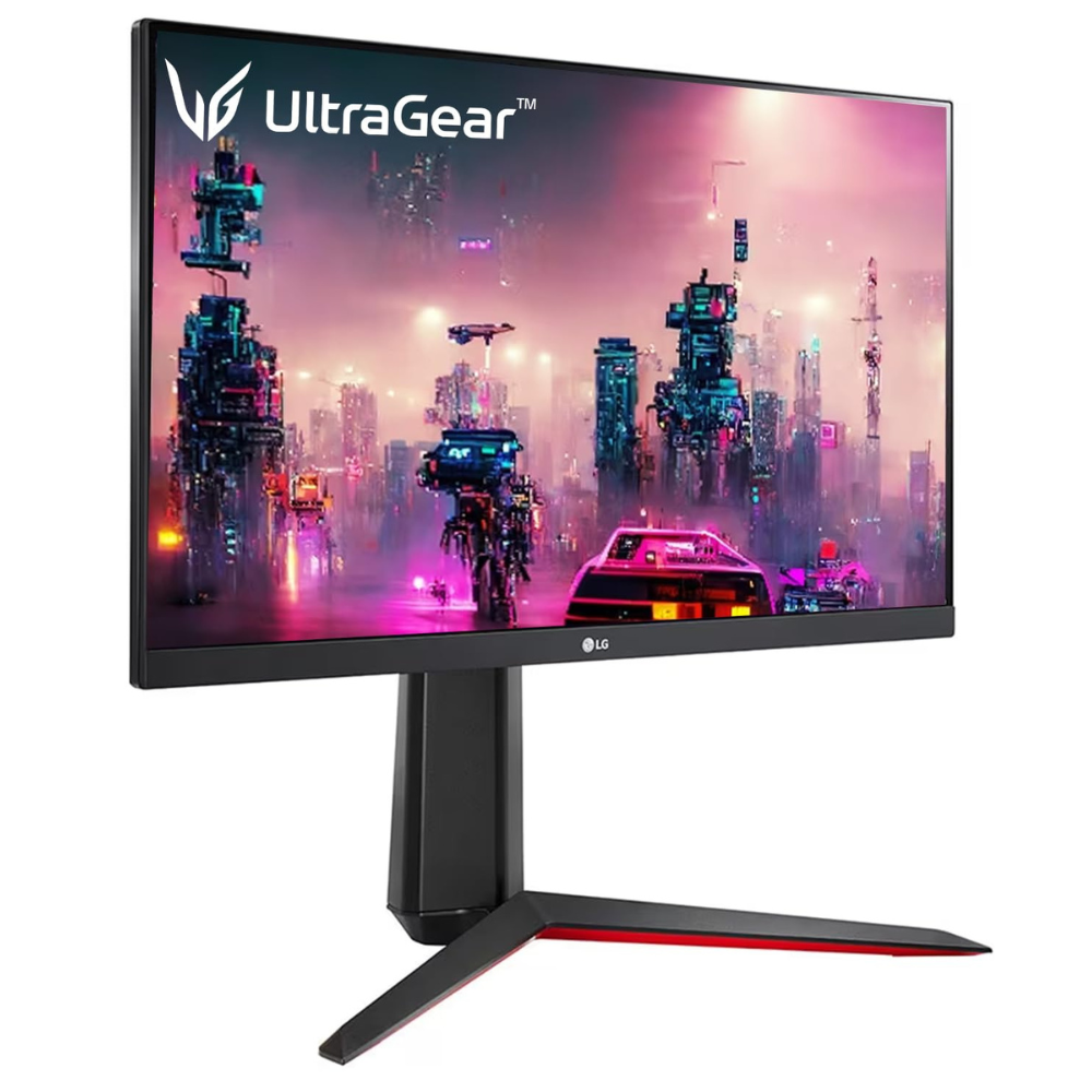 LG  24GN65R Ultragear IPS Gaming Monitor 60 cm (24 Inches), FHD 1920 x 1080, 1ms, 144Hz, AMD FreeSync Compatible, HDR 10, sRGB 99% (Typ.), DP, HDMI, Height, Tilt & Pivot Adjust Stand - Zapnet.in