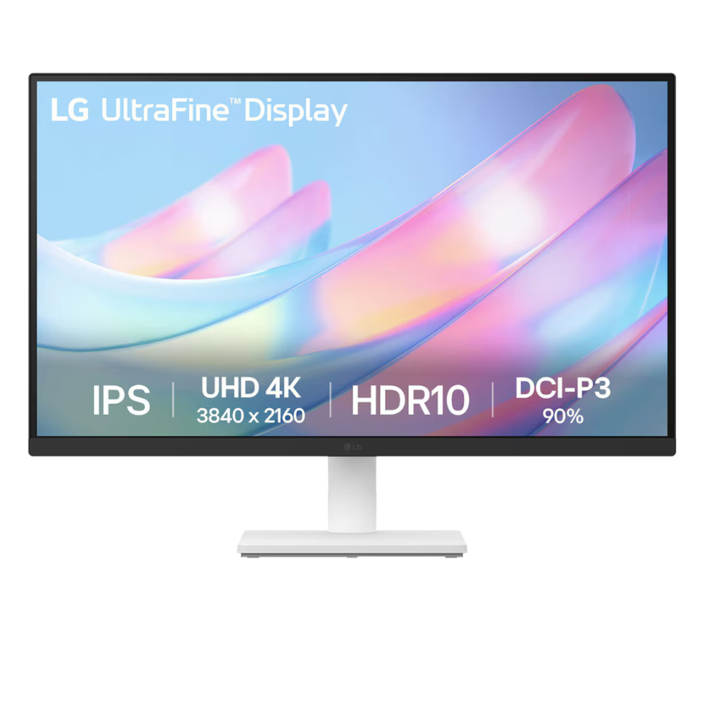 LG 27US500, 27 Inch Ultrafine Monitor, IPS, 4K UHD (3840x2160), 60Hz,HDR10 up to 90% DCI-P3 Color gamut, Borderless Design, Reader Mode, Flicker Safe, HDMI X 2, DisplayPort, Head Phone Out - Zapnet.in