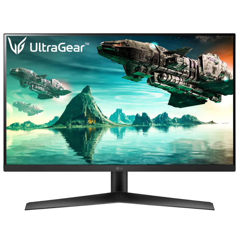 LG  27GN60R Ultragear IPS Gaming Monitor 68.58 cm (27 Inch), FHD, 1920 x 1080, 1ms, 144Hz, NVIDIA® G-SYNC® Compatible, AMD FreeSync™ Premium, HDR 10, sRGB 99% (Typ.), DP, HDMI, Headphone OuT - Zapnet.in