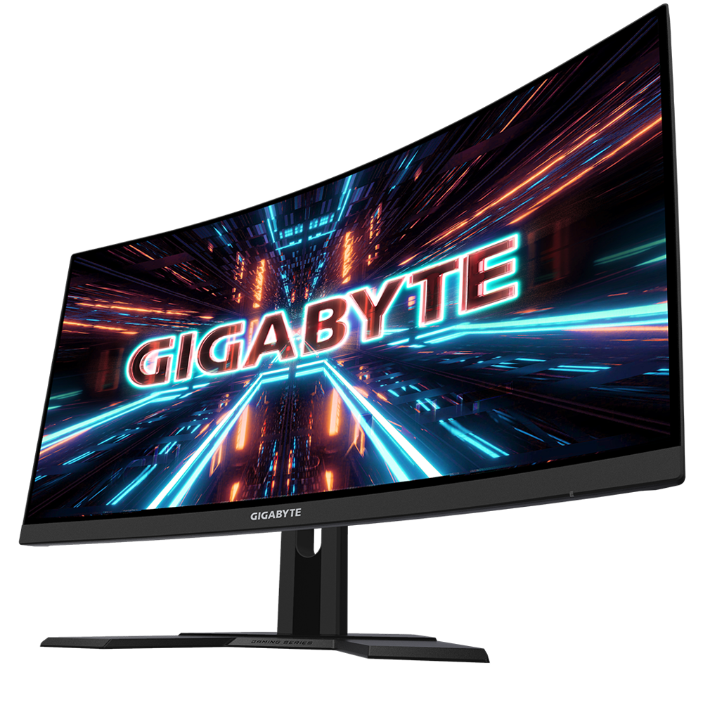 GIGABYTE G27QC A Gaming LED Monitor, 27" Curved, 165Hz, Qhd, 88% Dci-P3 / 132% Srgb,HDR Ready, Black - Zapnet.in