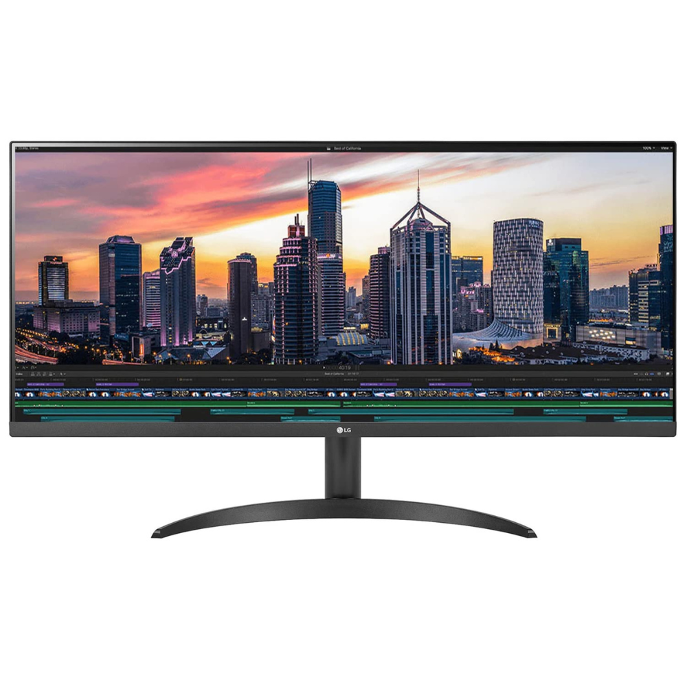LG 34WP500 87 cm (34 Inches) UltraWide Full HD (2560 x 1080) Pixels Display - HDR 10, AMD Free sync, IPS with sRGB 95%, Multitasking, Flicker Safe, Reader Mode, HDMI, Headphone Out and Gaming Monitor - Zapnet.in