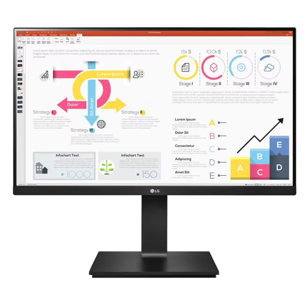 LG 24QP750 24 inch (60.45 cm) QHD (2K) Monitor - 2560x1440 Pixels, IPS-sRGB 99%, Height Adjust, Pivot (2Way), Swivel, Tilt, USB-C (65W PD) Display Port, HDMI - Zapnet.in
