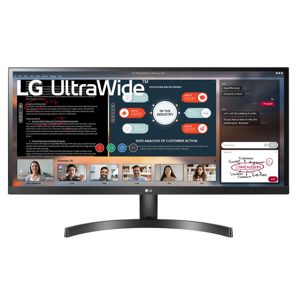 LG 29Wl500 29" (73Cm) Ultrawide 21:9 Wfhd LCD 2560 X 1080 Pixels IPS Display Monitor- HDR 10, AMD Freesync, Srgb 99%, Slim Bezel, Multitasking Monitor, Hdmi X 2 - Zapnet.in