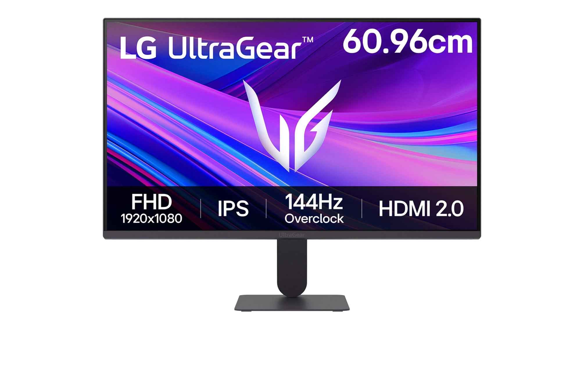 LG UltraGear 24G411A Gaming Monitor angled view