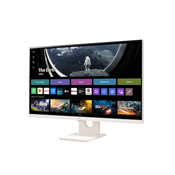 LG 27U511SA-W Smart Monitor side view