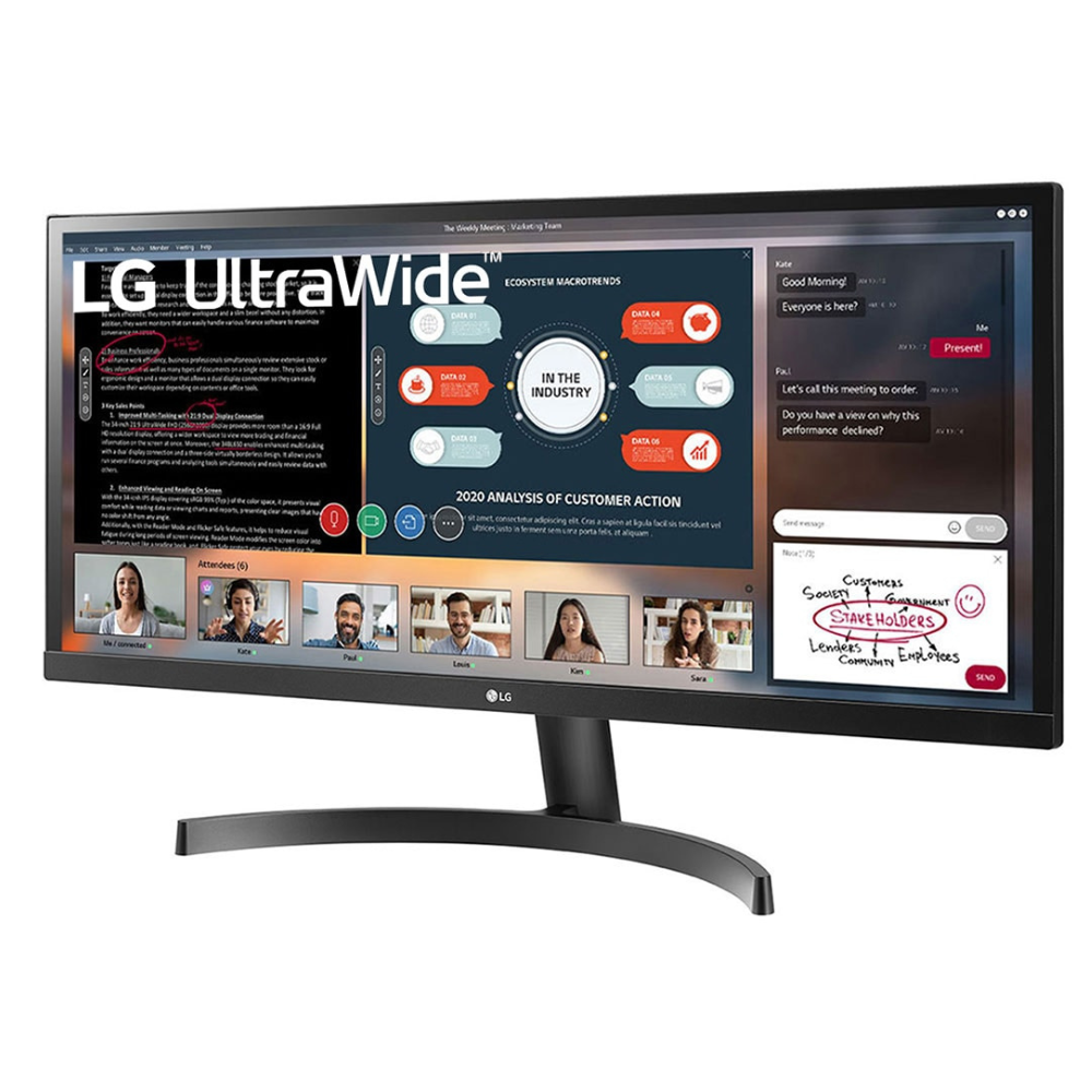 LG 29" (73CM) UltraWide™ WFHD LCD 2560 X 1080 Pixels IPS Display Monitor - HDR 10, AMD Freesync, Inbuilt 5W Speaker, Srgb 99%, Multi Tasking Monitor, Hdmi X 2-29WL50S - Zapnet.in