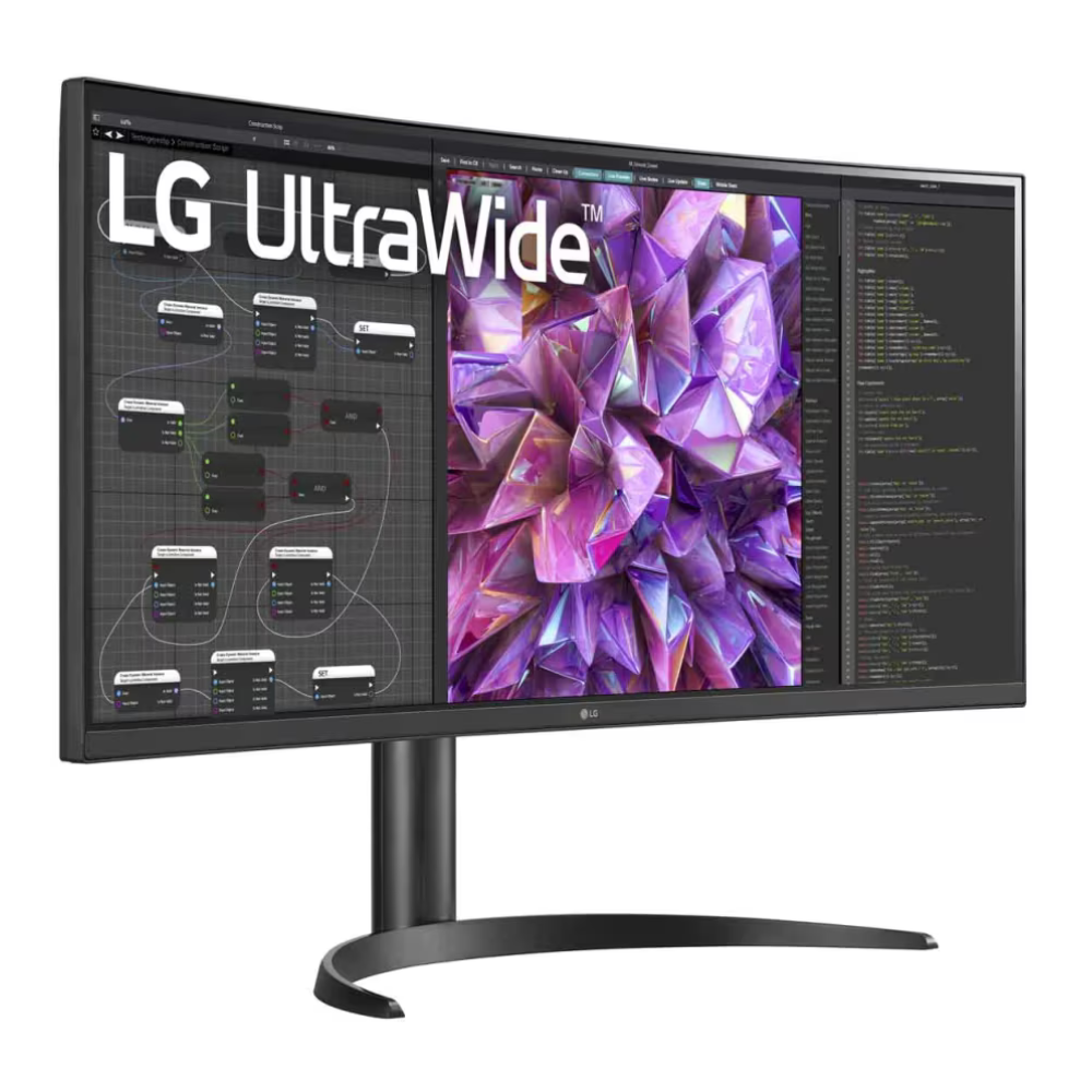 LG 34Wq75C-B 34" Curved Ultrawide Qhd Ips Hdr 10 Built-In-Kvm-Monitor With Usb Type-C & Lan (Rj-45)