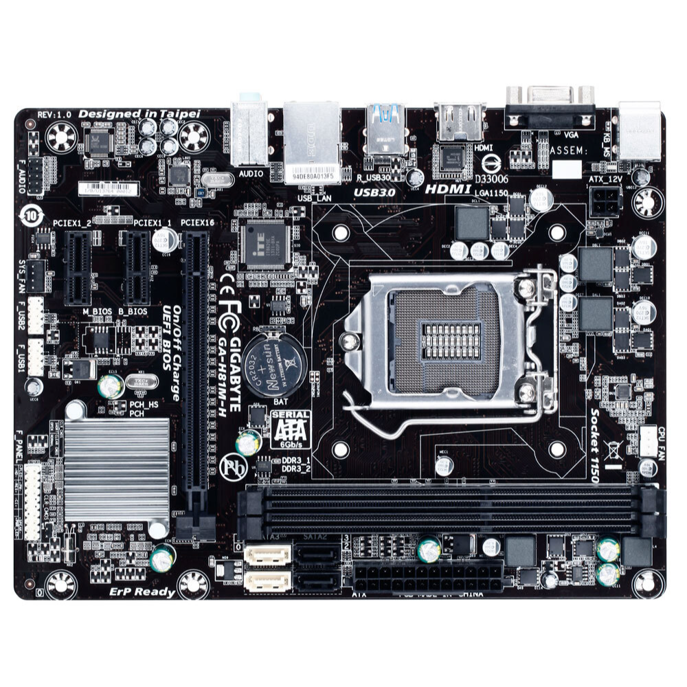 Gigabyte GA-H81M-H (rev. 1.0) DDR3 Motherboard - Zapnet.in