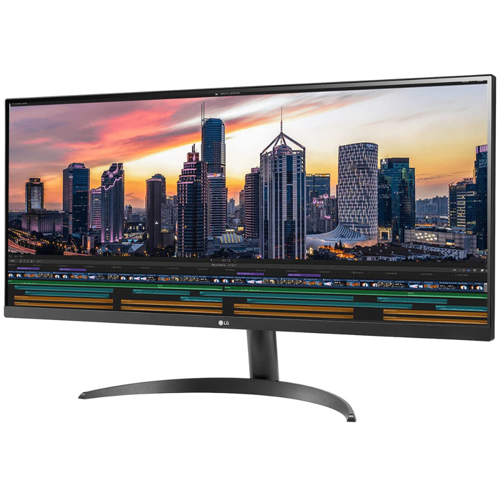 LG 34WP500 87 cm (34 Inches) UltraWide Full HD (2560 x 1080) Pixels Display - HDR 10, AMD Free sync, IPS with sRGB 95%, Multitasking, Flicker Safe, Reader Mode, HDMI, Headphone Out and Gaming Monitor - Zapnet.in